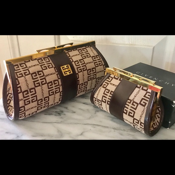 Vintage Givenchy Monogram Clutch and Coin Purse - Picture 7 of 7